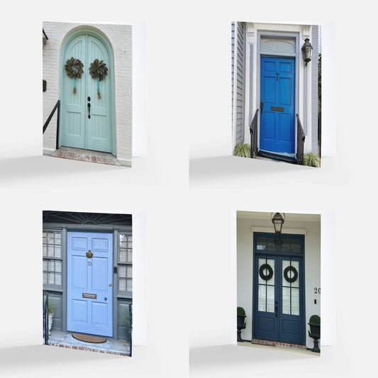 Blue Doors — Assorted Set of 8